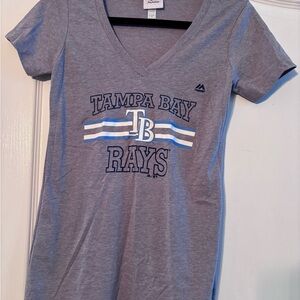 NWOT Majestic Heather Gray Tampa Bay Ray T-Shirt